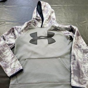 Under Armour Grey Hoodie Size Youth Large